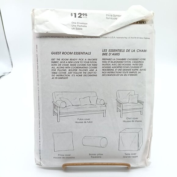 UNCUT Vintage McCalls Home Decorating Guest Room Essentials Pattern #2829 2000 - Picture 2 of 2